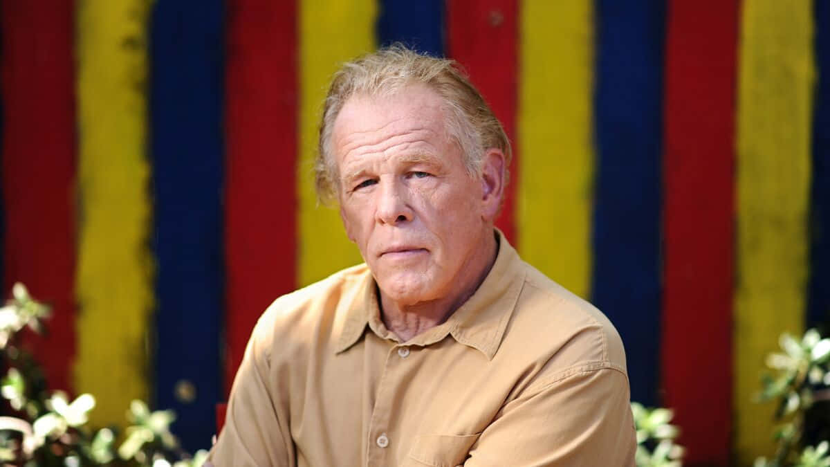 Nick Nolte Looks Off In The Distance Lost Thought Wallpaper
