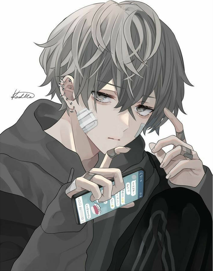 21+] Emo Anime Boy Wallpapers - WallpaperSafari