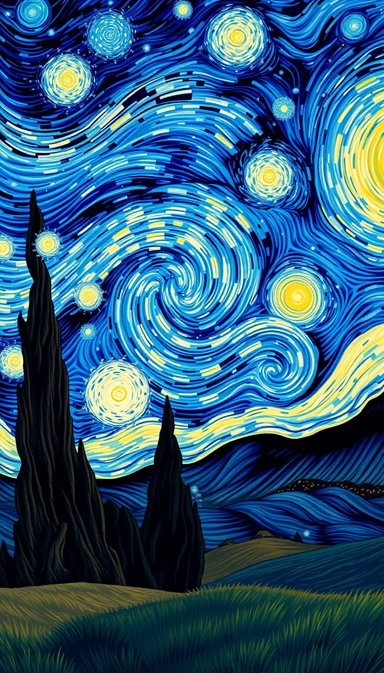 Starry Night Phone Wallpaper