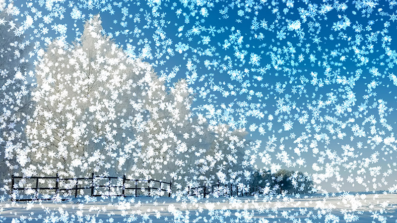 3d snow falling wallpaper