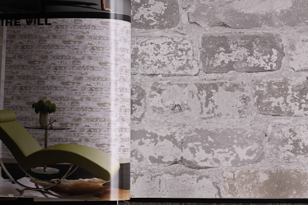 Brick Wallpaper White Room Setting Discount Wallcovering