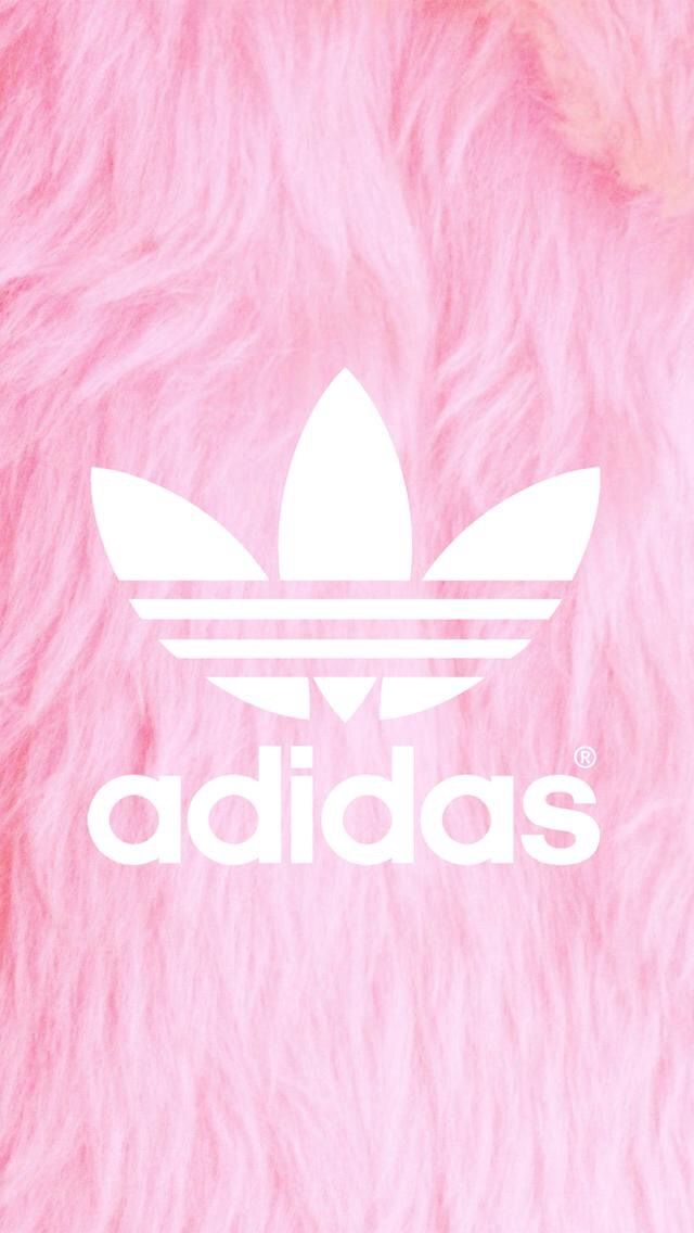 Pink Fluffy Adidas Wallpaper Hippy Stuff iPhone Bakgrunder