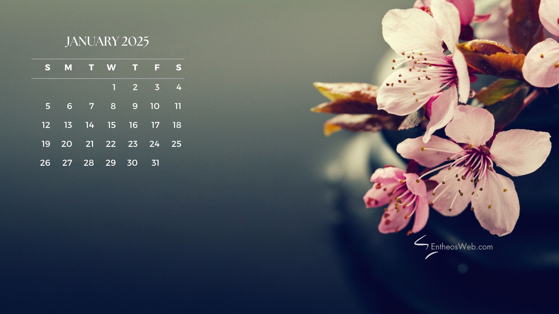 January Calendar Wallpaper HD