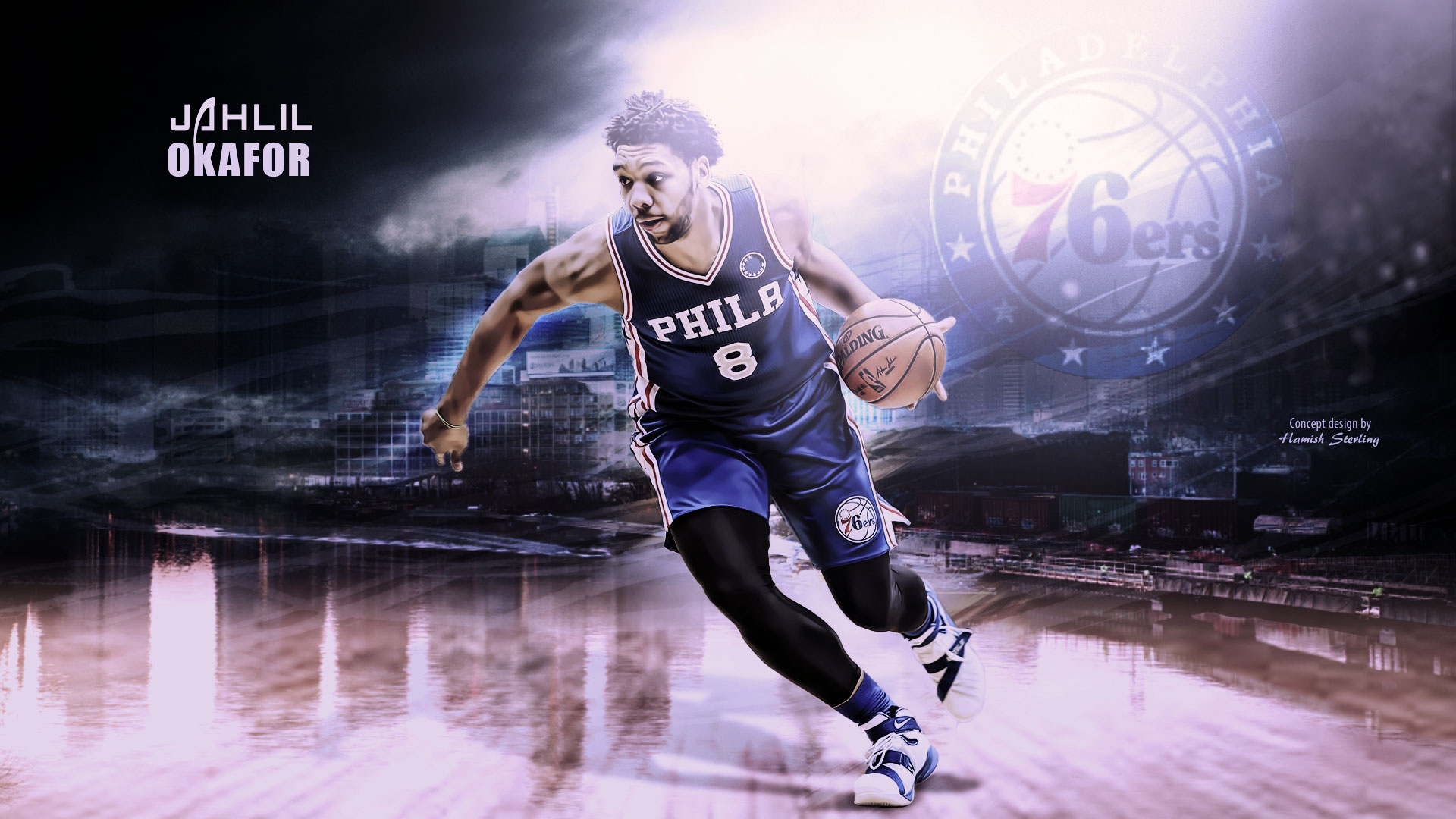Jahlil Okafor Philadelphia 76ers Wallpaper Basketball
