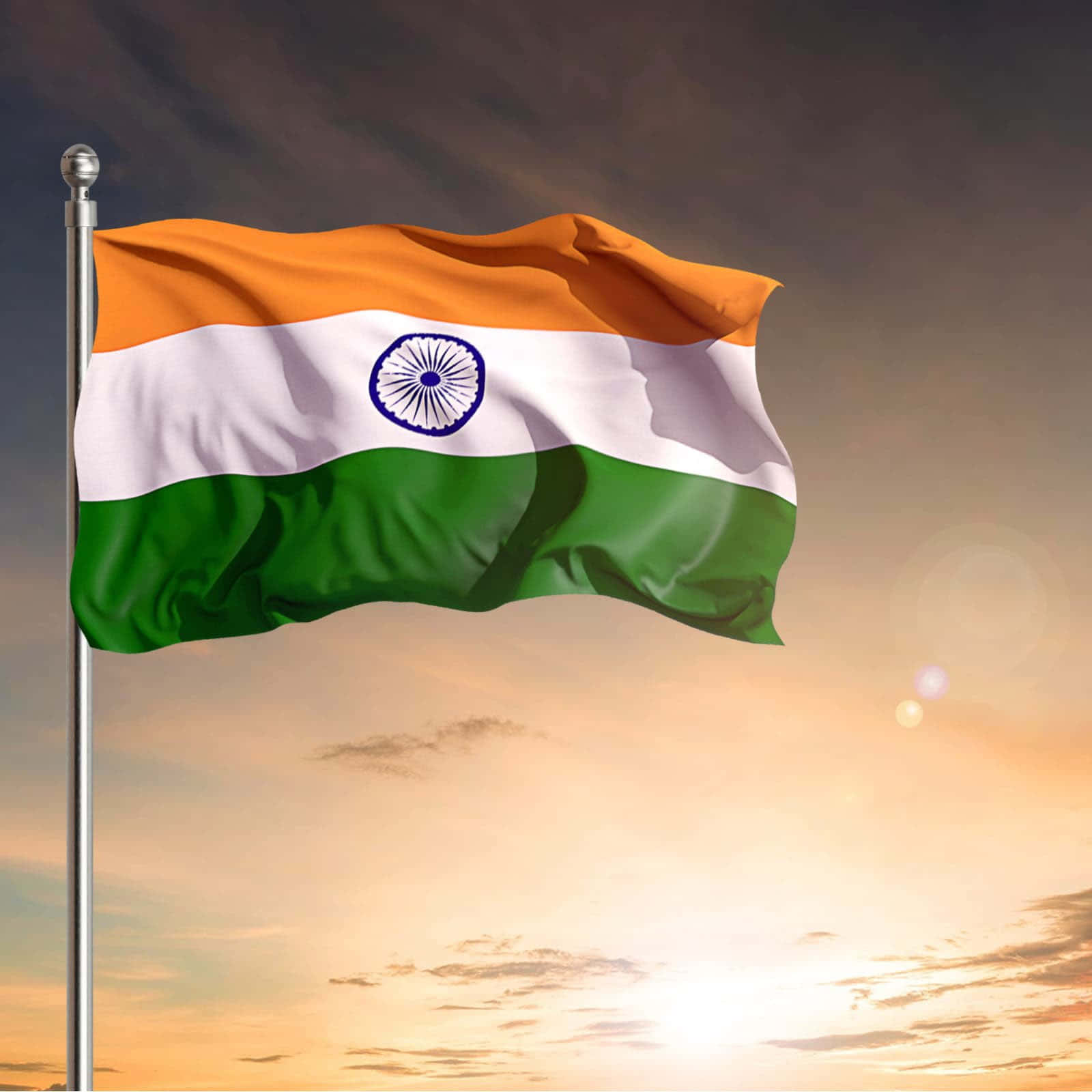 Indian Flag Background Wallpaper