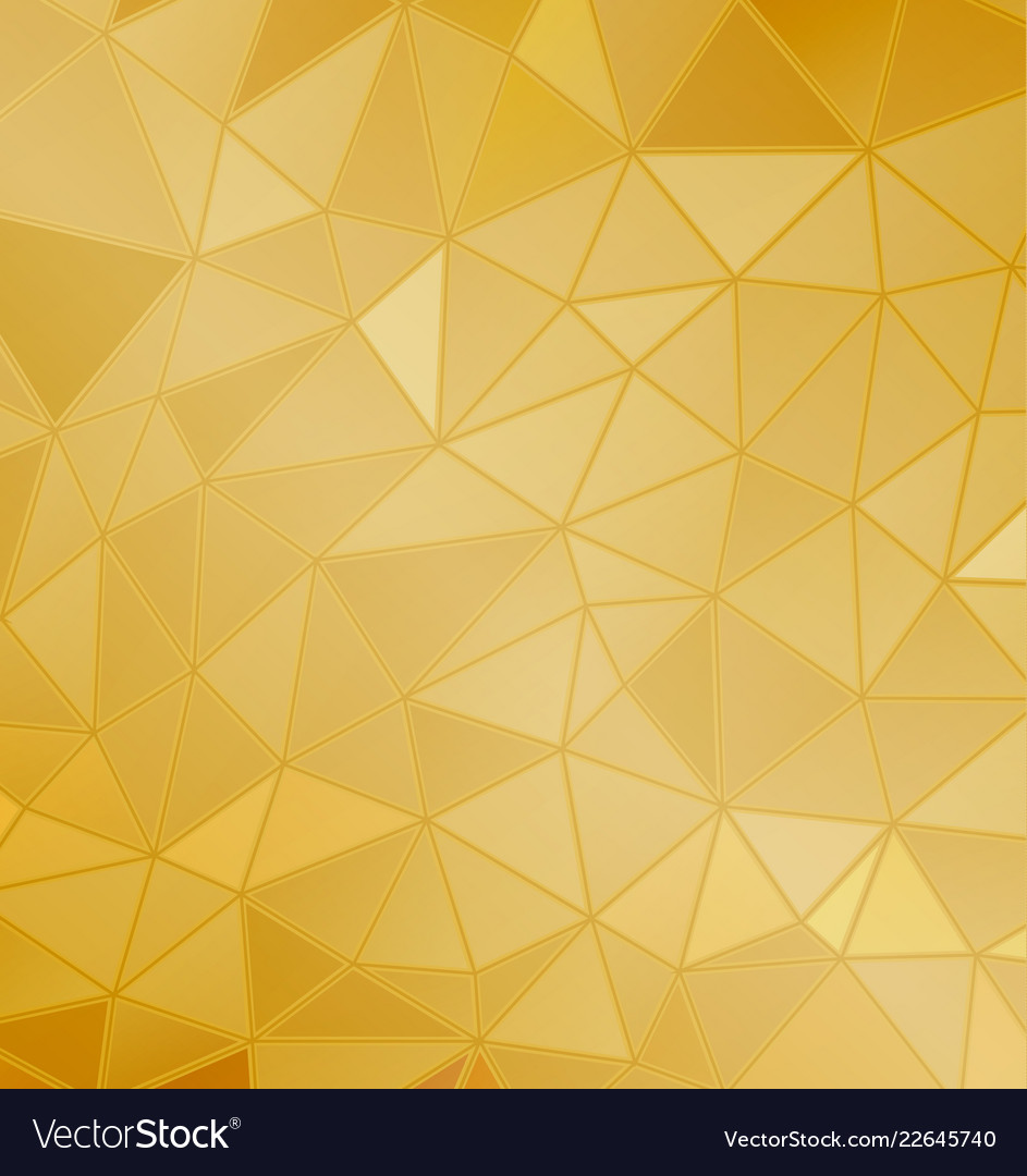 Background Golden Of Geometric Shapes Royalty Vector
