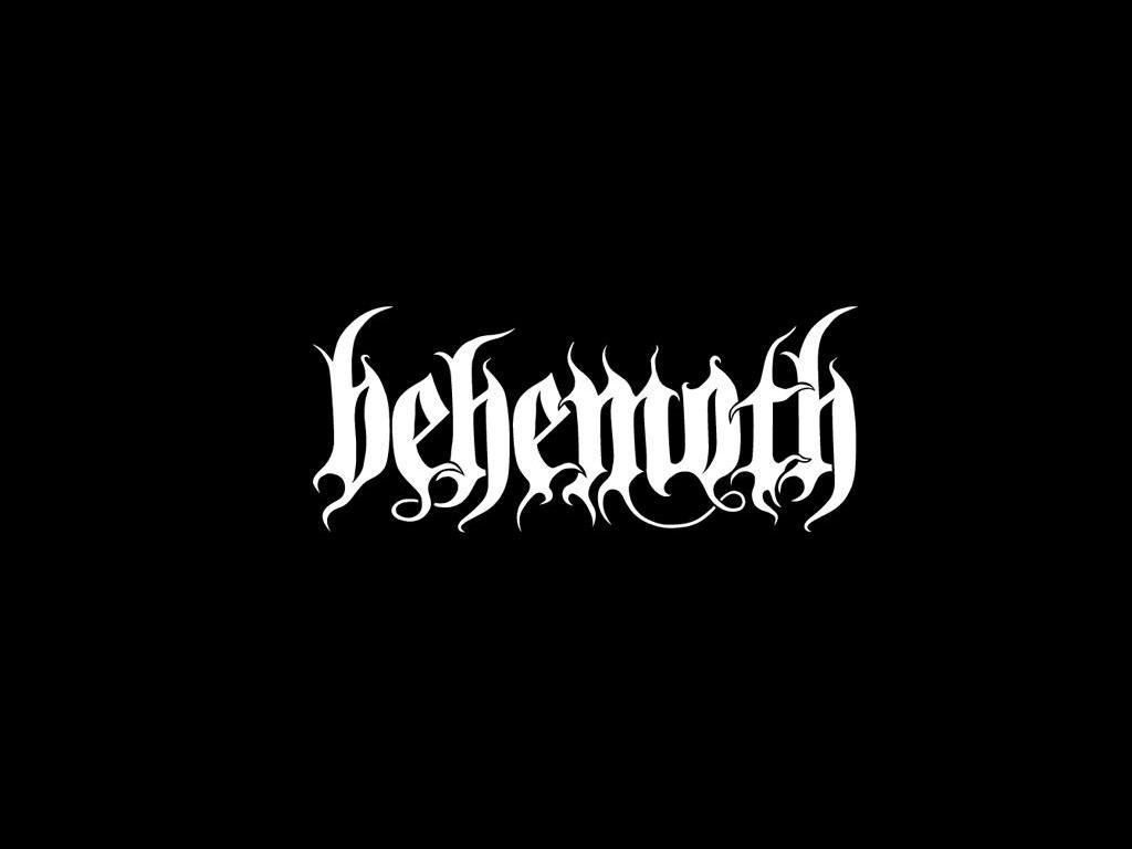 Behemoth Logo Wallpaper From Metal Bands