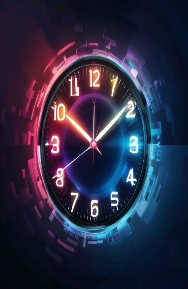 Digital Clock Wallpaper