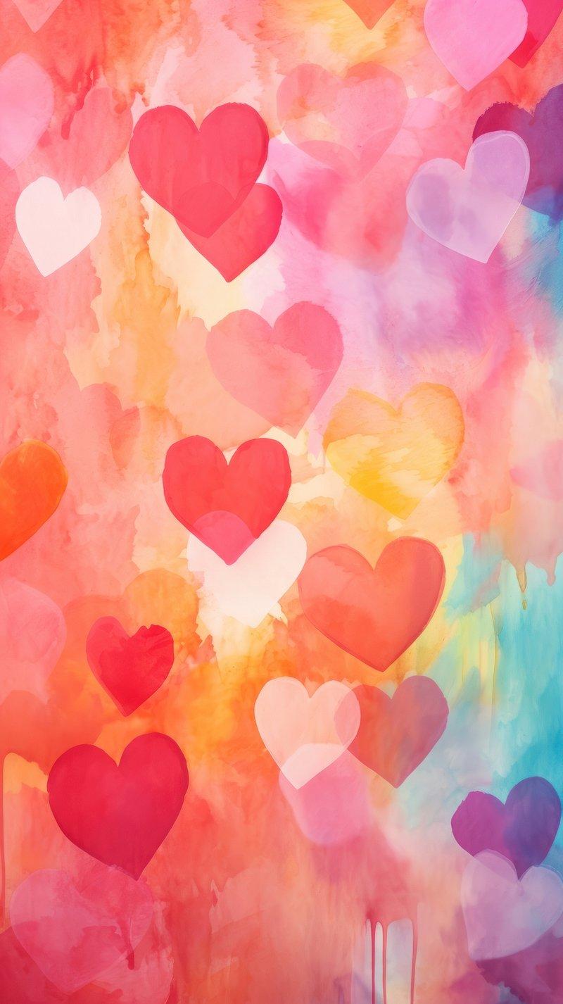 Heart Background Abstract Creativity Ai Photo