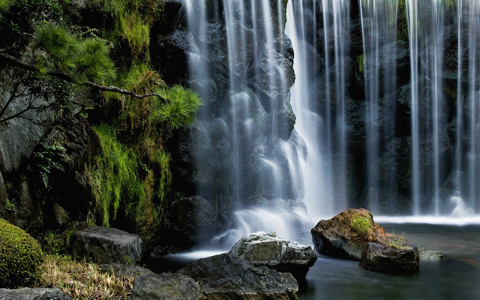 Waterfalls Background Wallpaper
