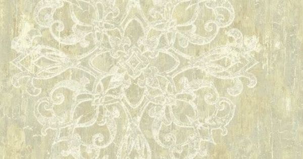 Sample Large Medallion Wallpaper From The Lisbon Collection By