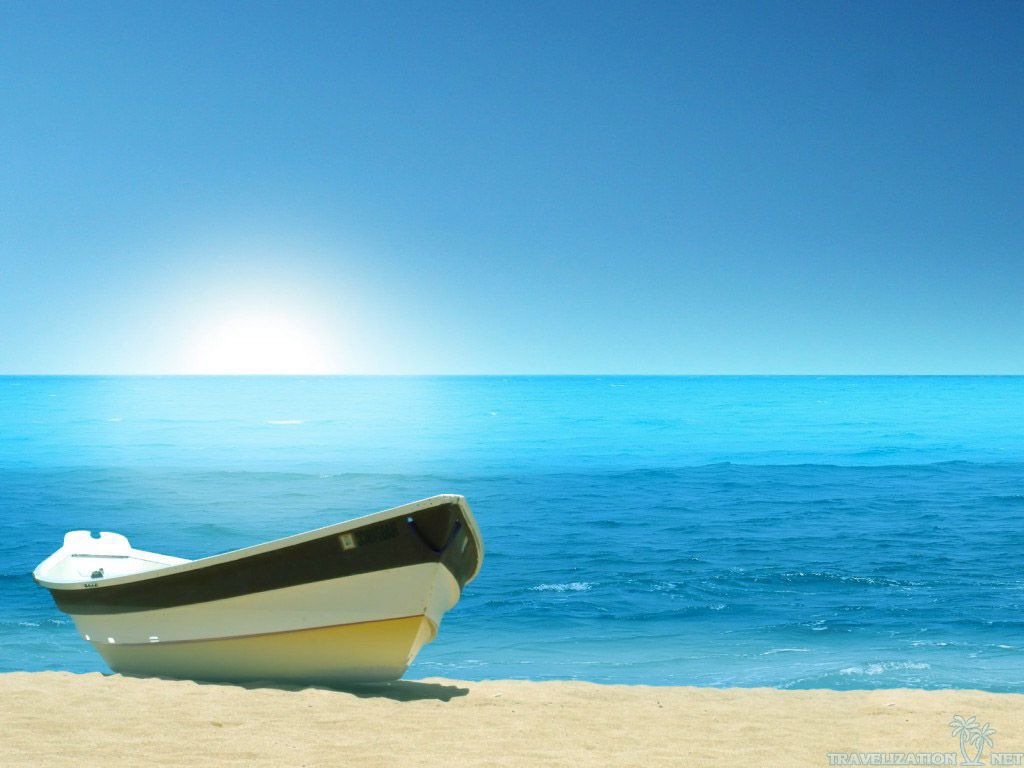 Boat On Beach Sea Wallpaper IwallHD HD