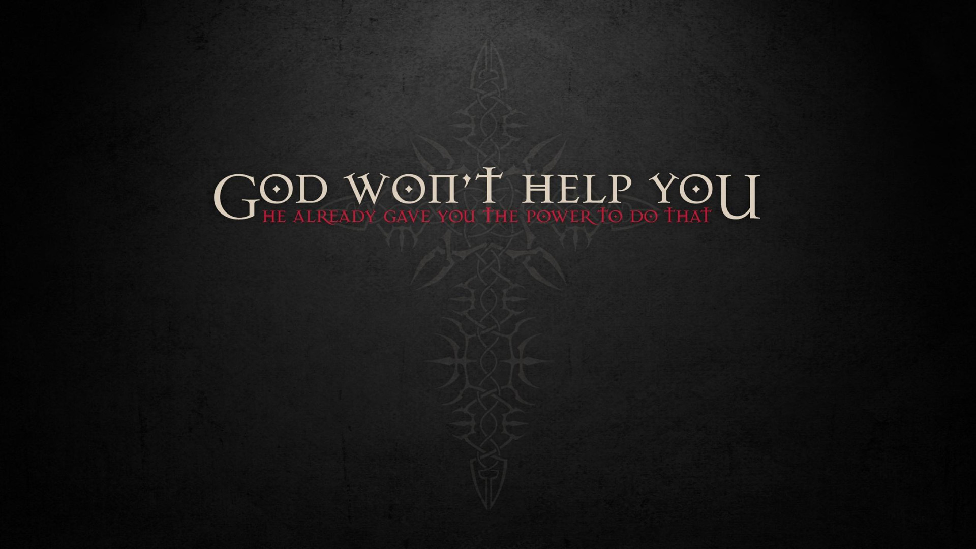 Motivational wallpaper with the quote 
