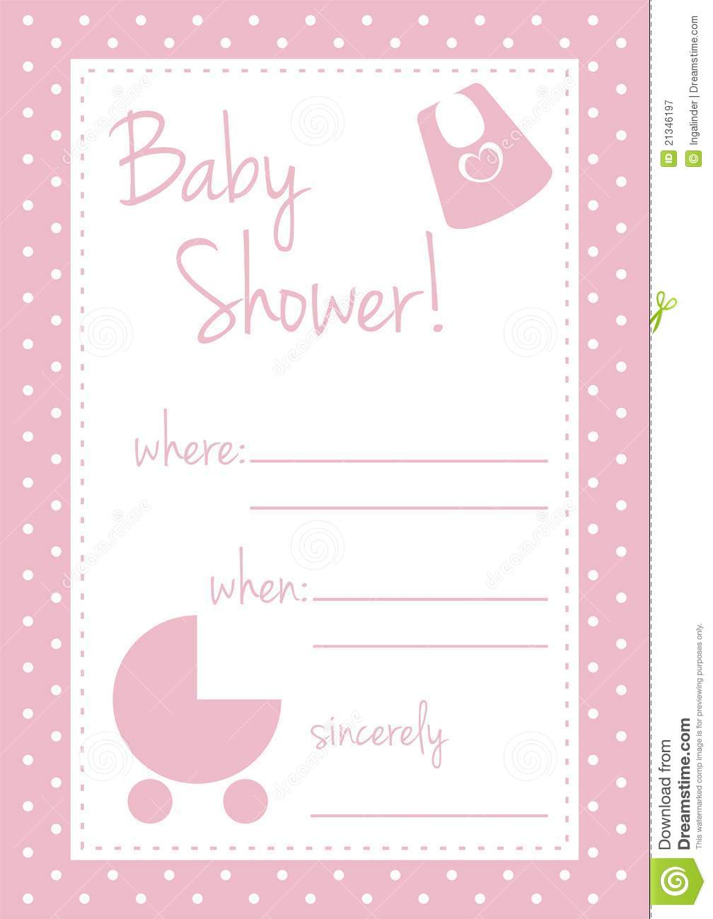 Baby Shower Invitation Background