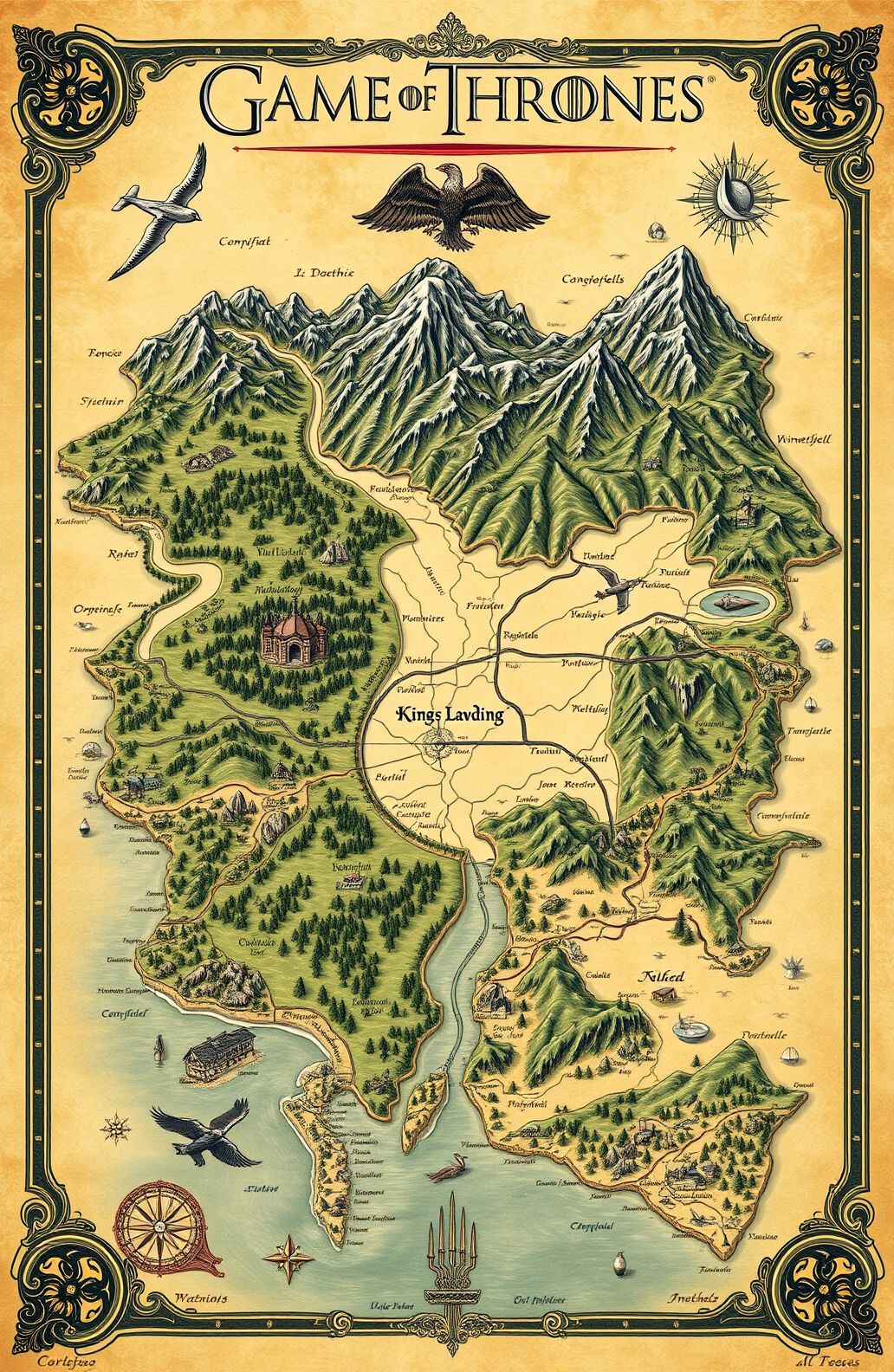 Game Of Thrones Map Wallpaper