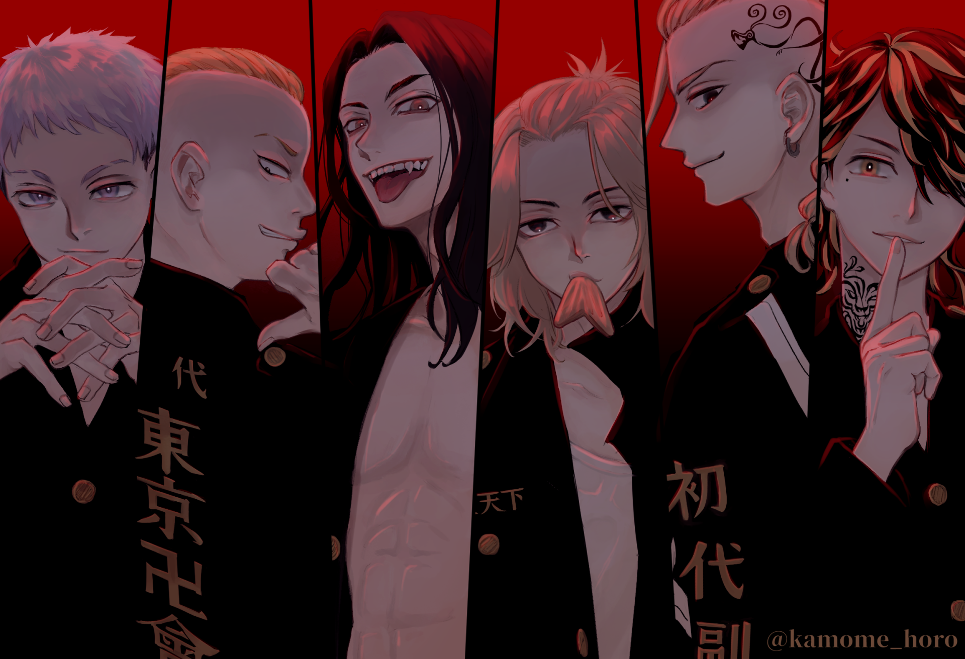 Mikey Manjiro Sano Ken Ryuguji Takashi Mitsuya Haruki Hayashida Kazutora Hanemiya Wallpaper
