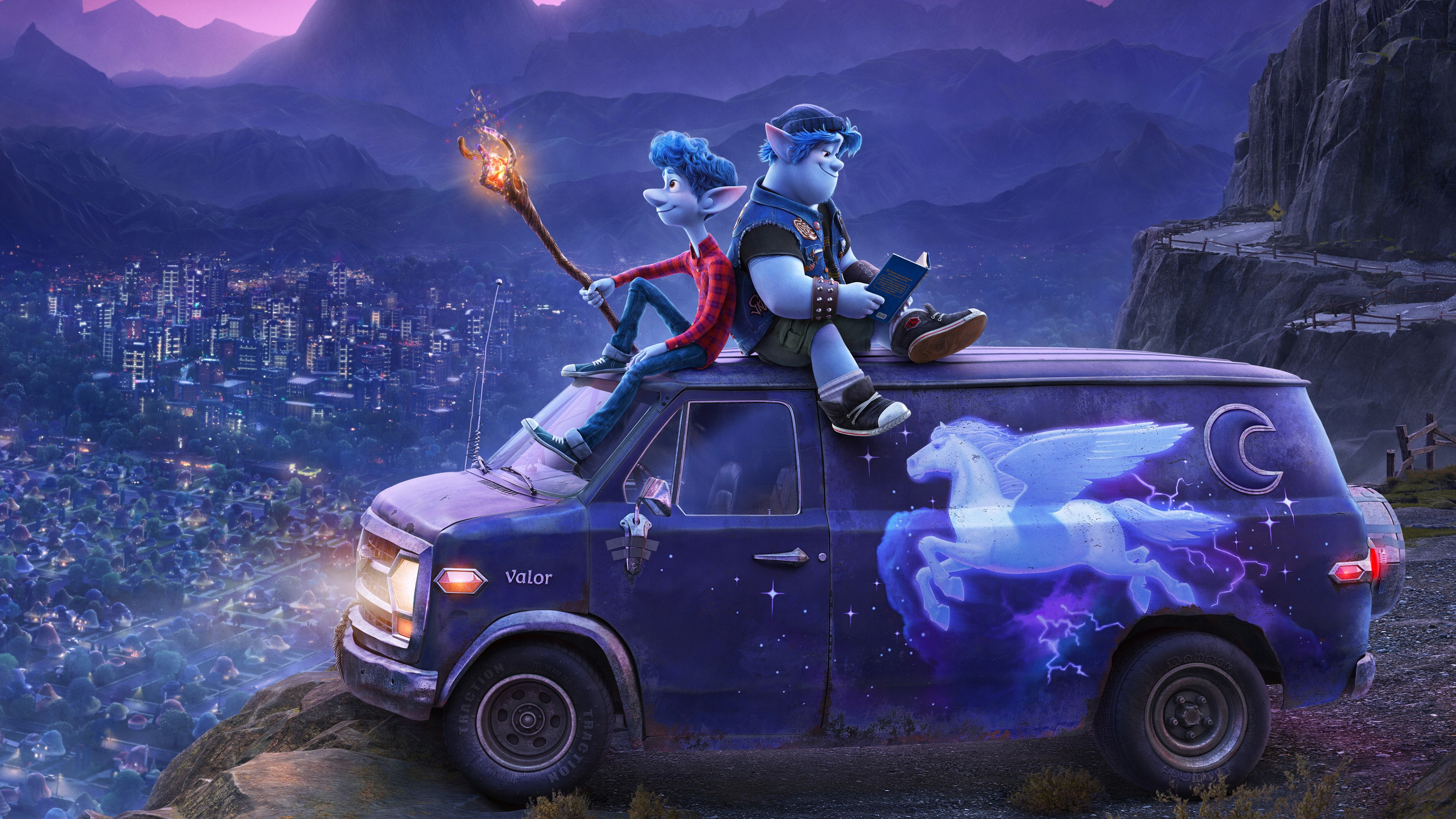 Onward Animation Pixar 4k Wallpaper