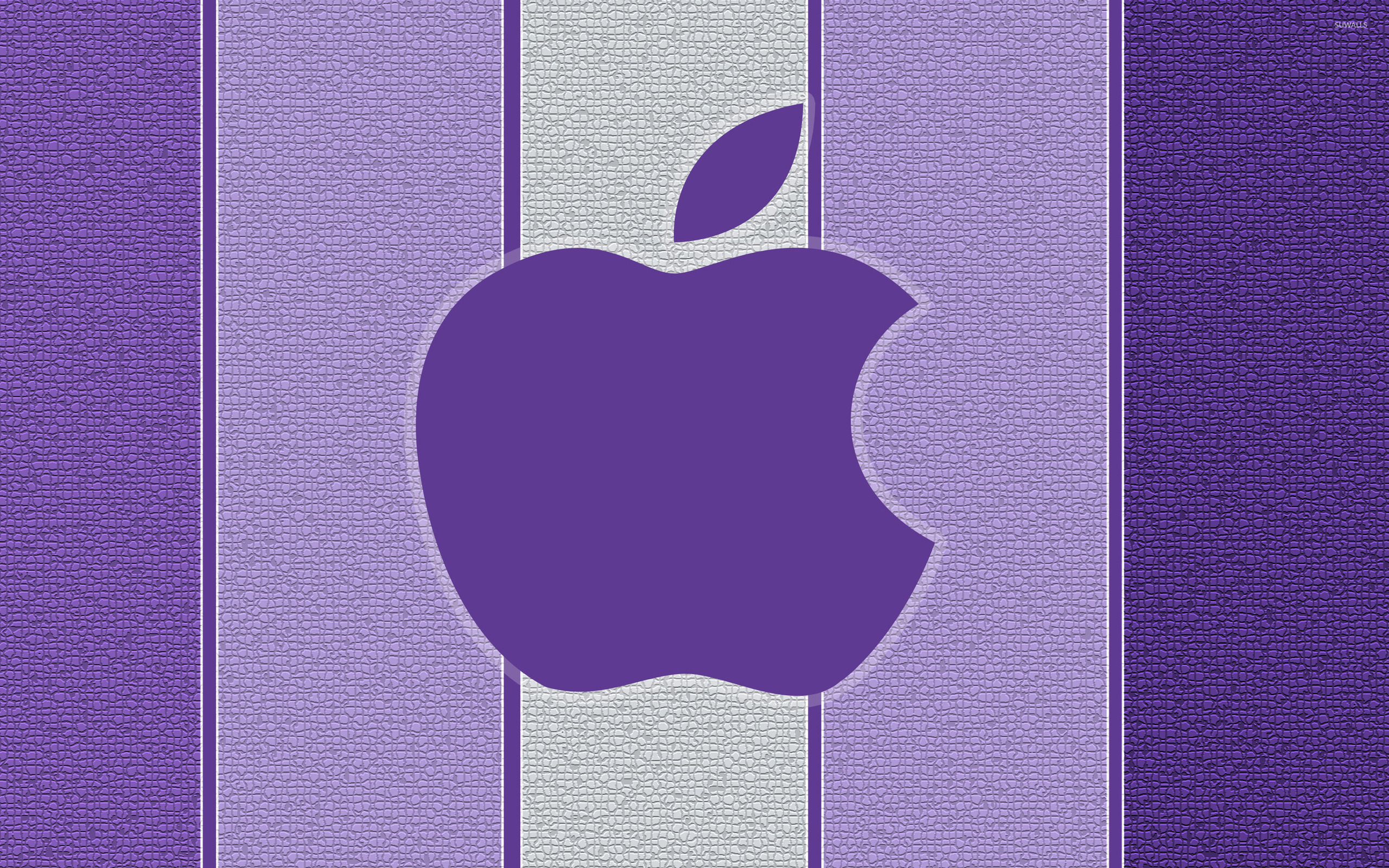 Purple Apple Logo Wallpaper Puter