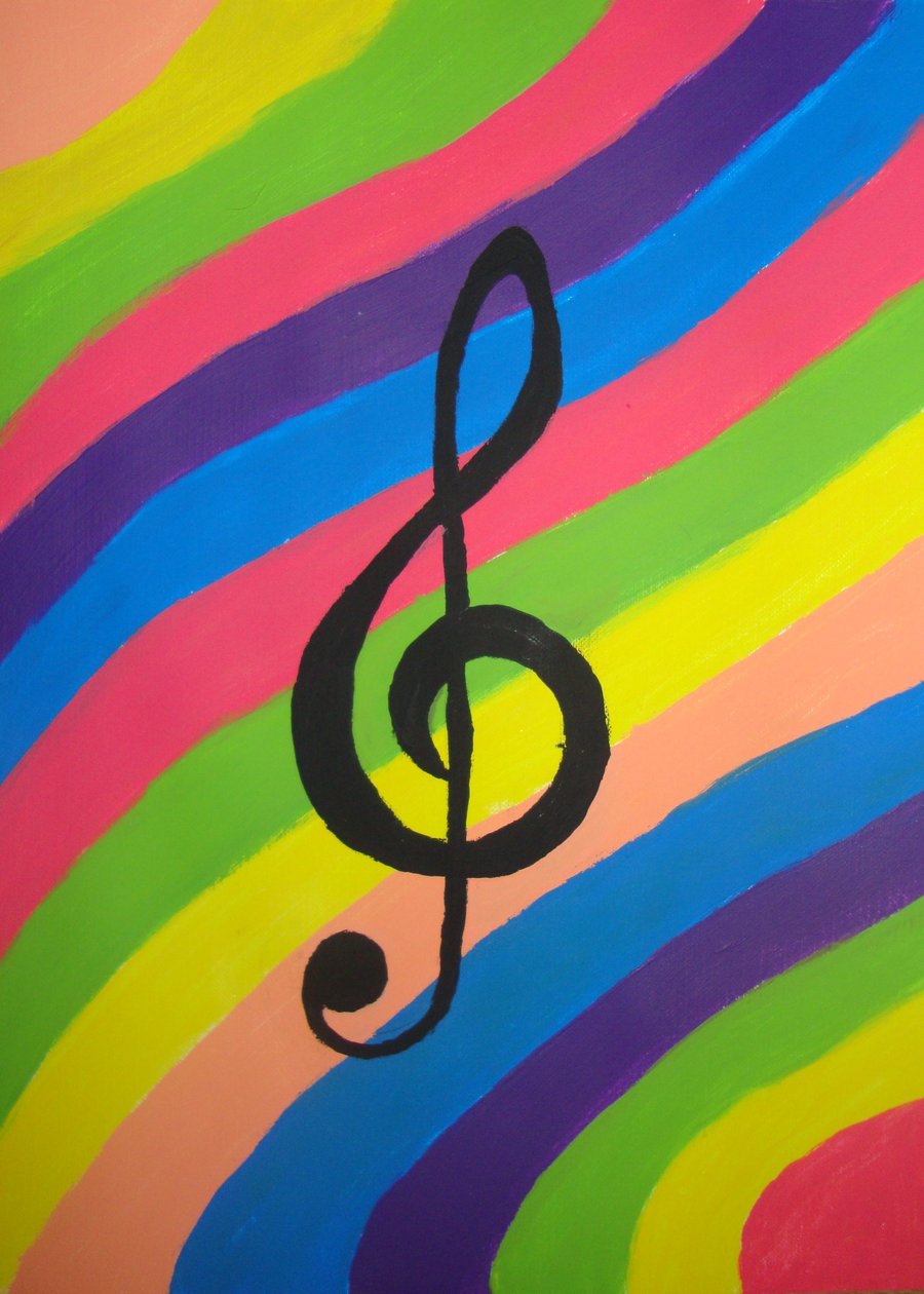 Treble Clef Painting By Boone714
