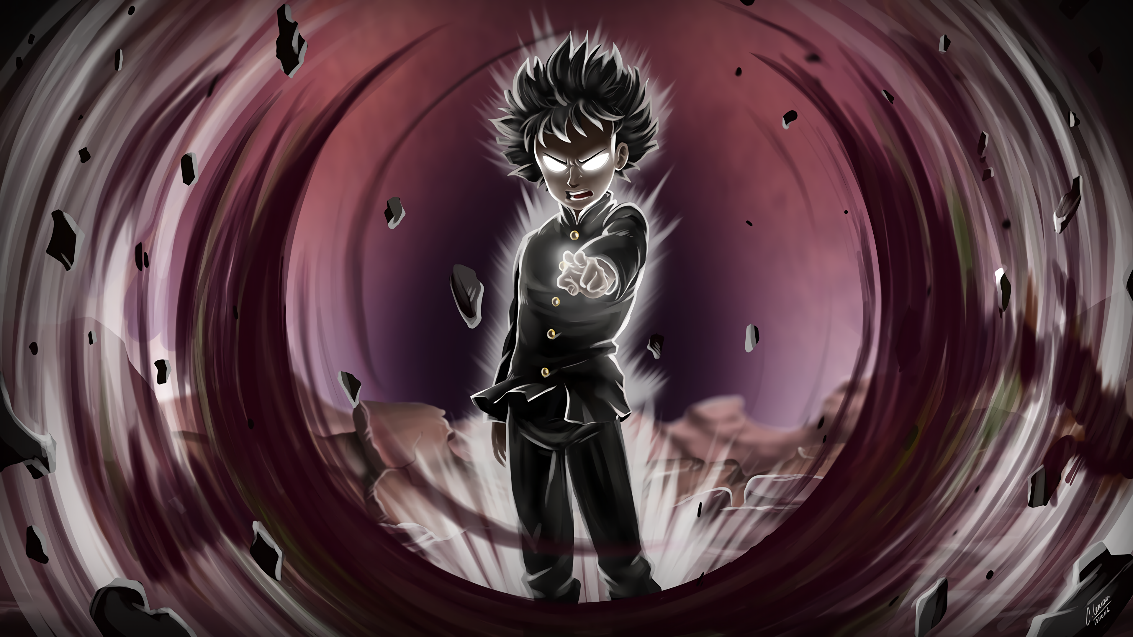 Mob Psycho HD Wallpaper Background Image