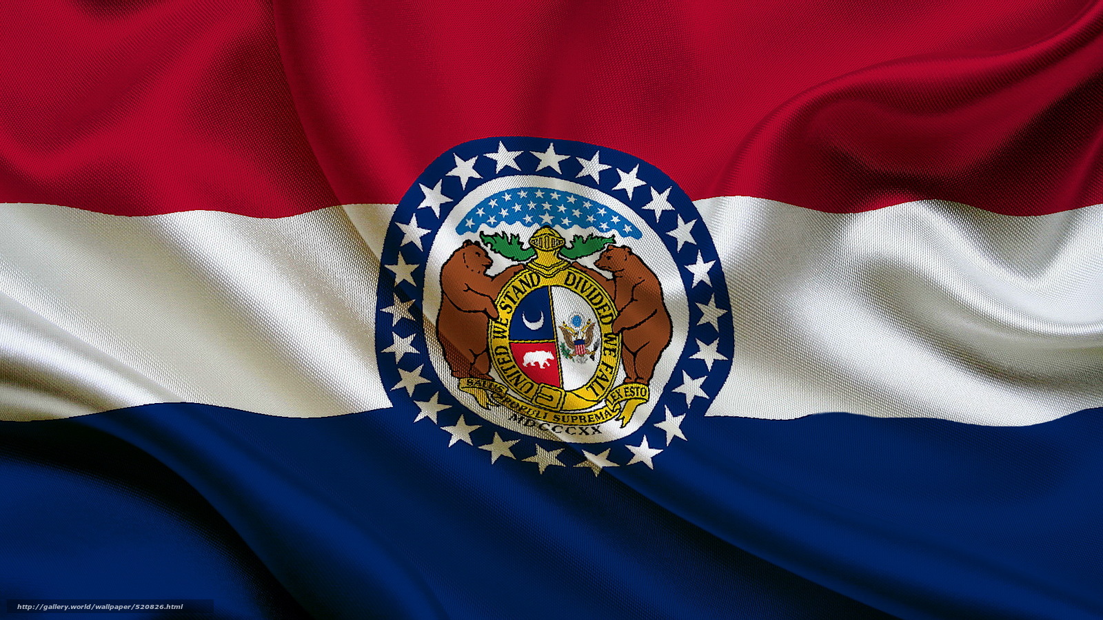 Wallpaper Flag State Missouri Of