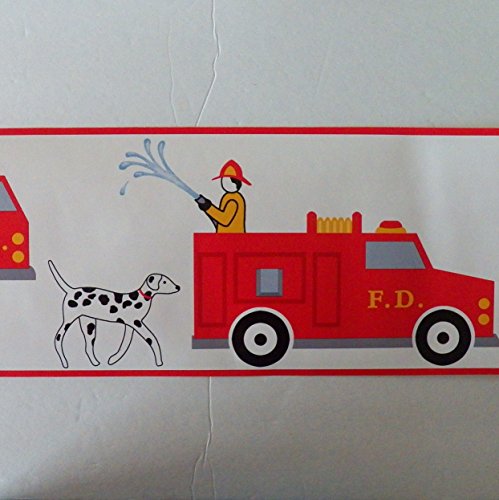 46 Fire Truck Wallpaper Border On Wallpapersafari