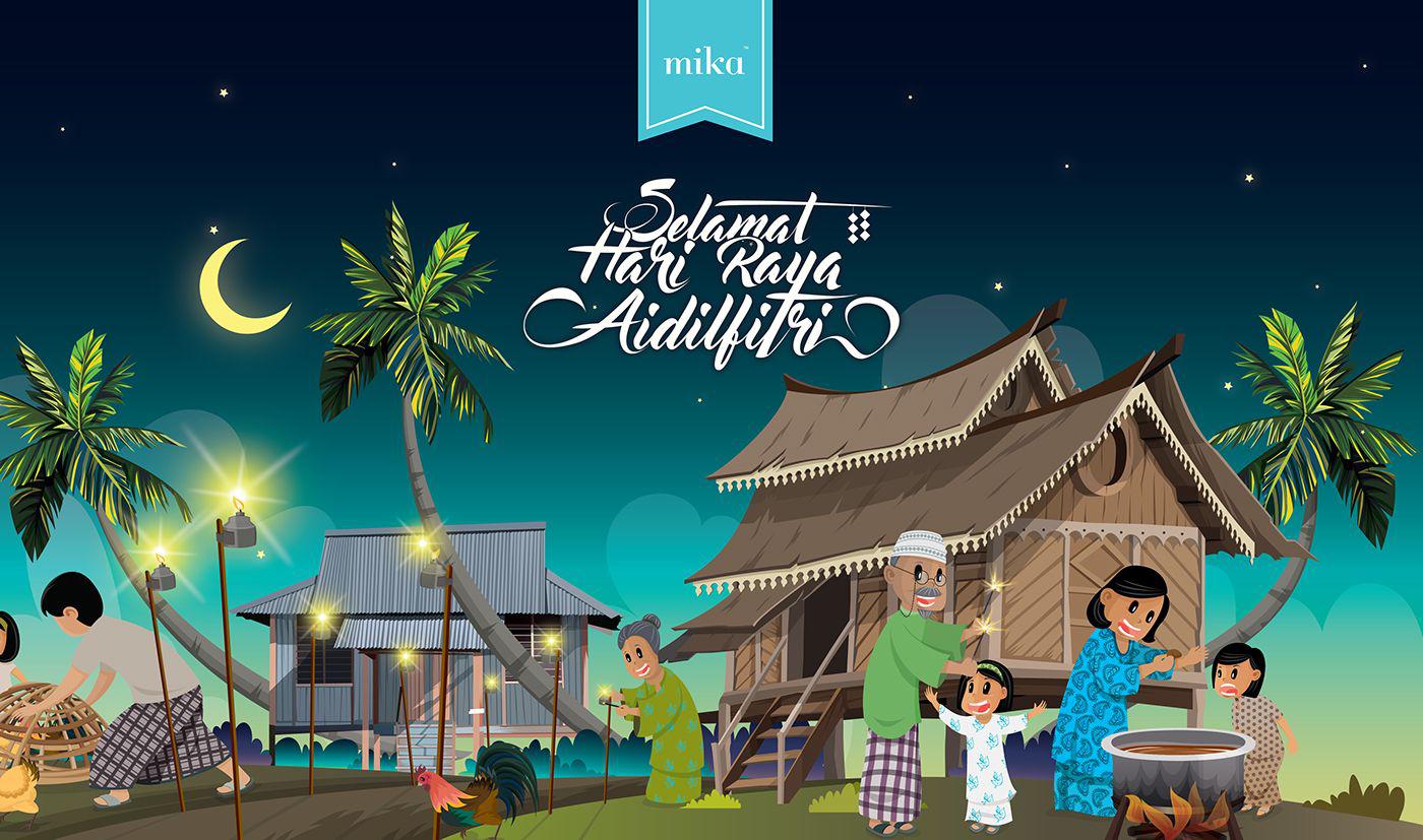 Koleksi Wallpaper Hari Raya Aidilfitri Adorable
