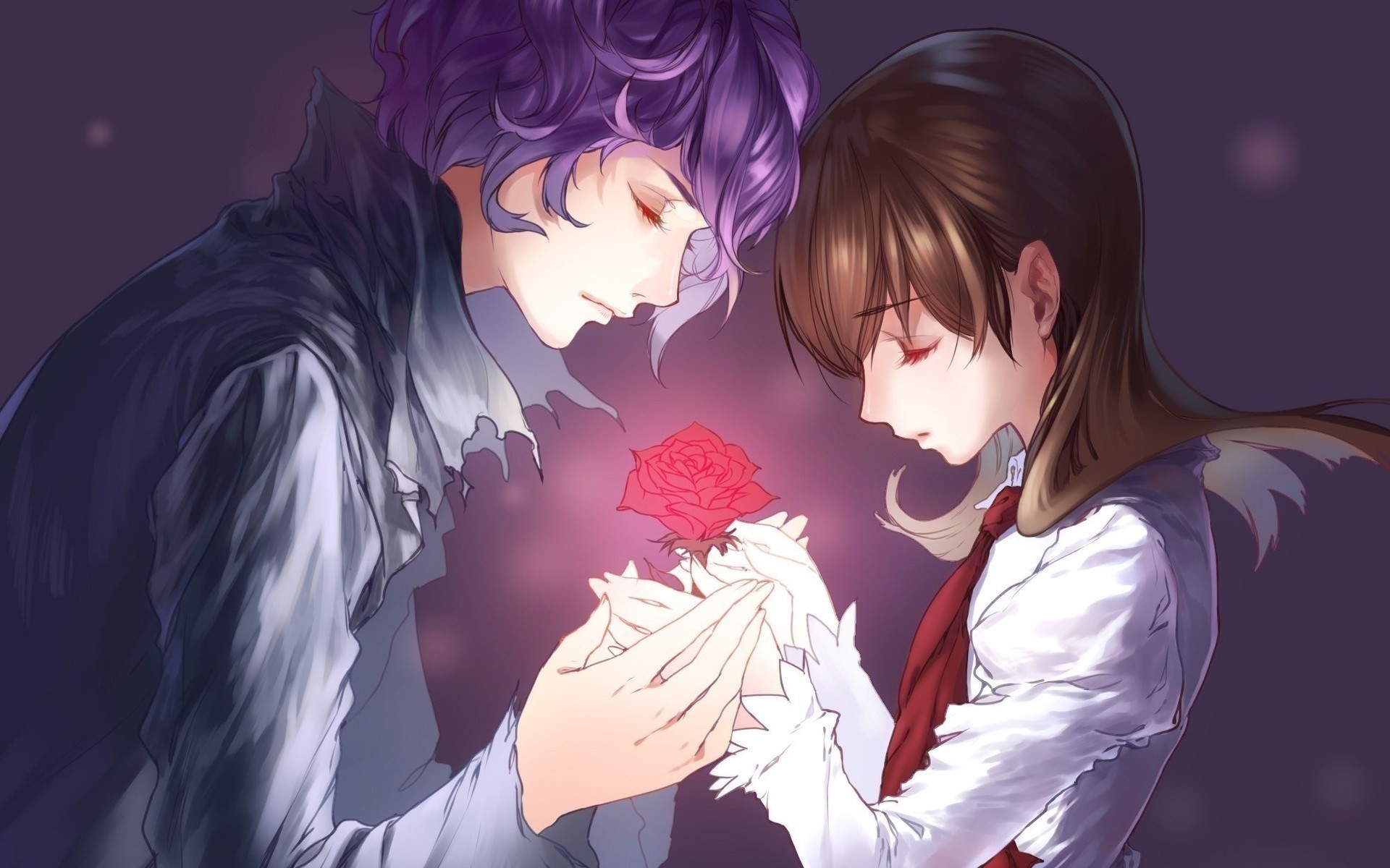 Cute Anime Couple Wallpaper