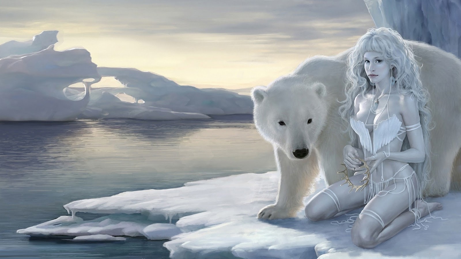 Polar Queen Ice Beauty HD Wallpaper 1080p