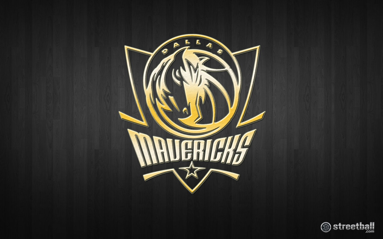 Nba Dallas Mavericks Basketball Gold Wallpaper