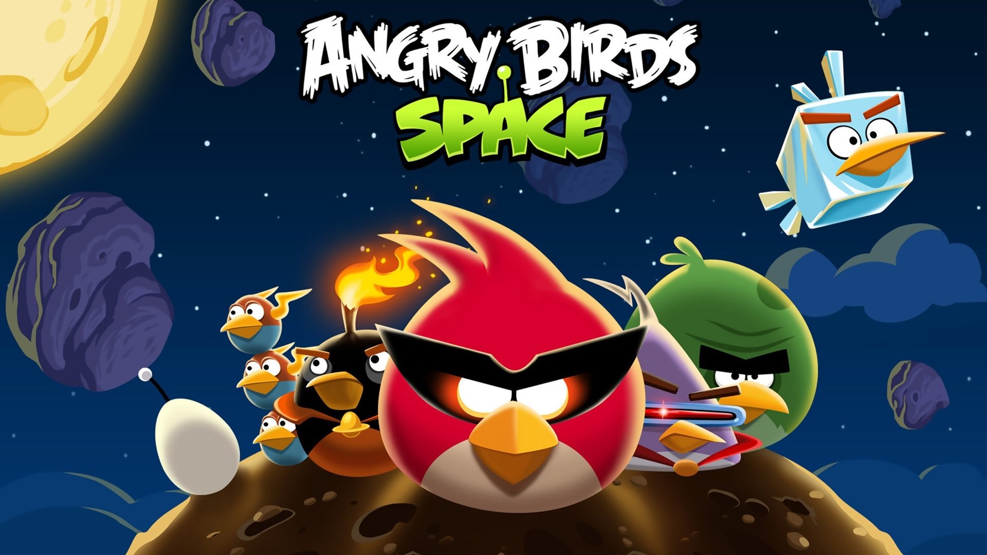 Angry Birds Space HD Wallpaper