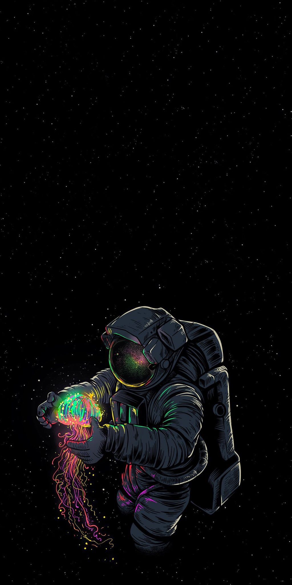 Space Astronaut Art Print by svhvisuals Space Astronaut Art Print by  svhvisuals  XSmall  Astronaut wallpaper Wallpaper iphone neon  Astronaut art