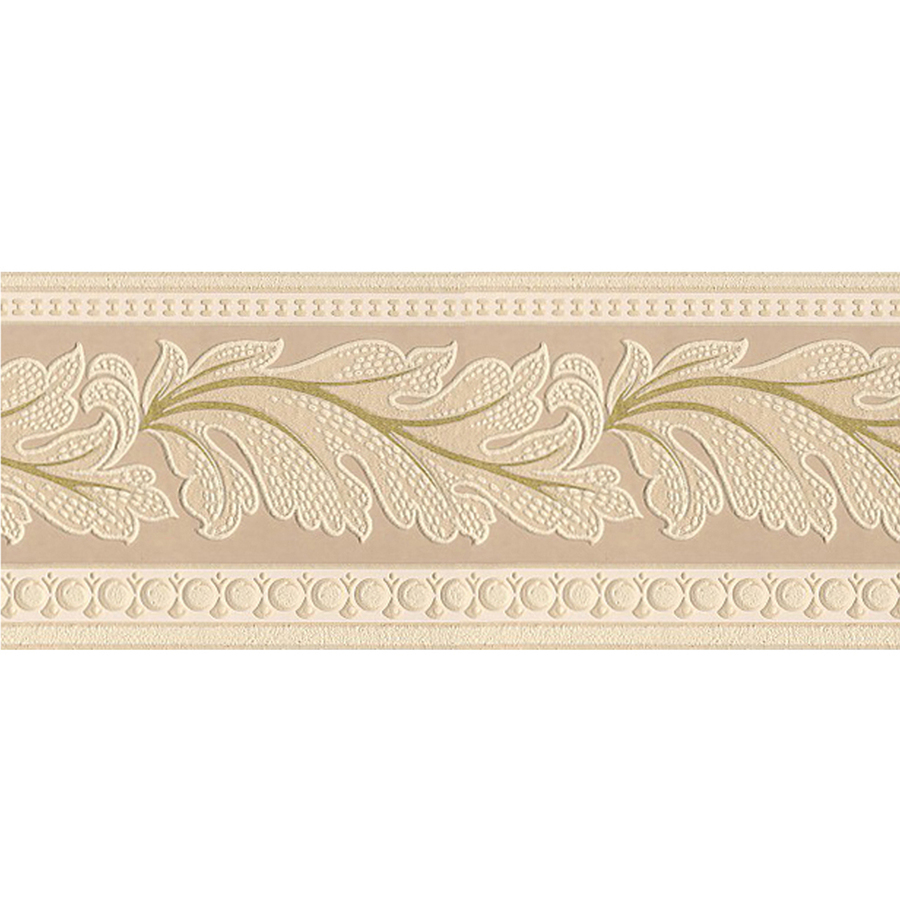 Shop Style Selections Gold Leaf Textured Prepasted Wallpaper Border