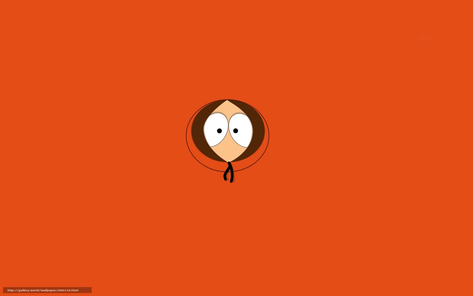 Wallpaper South Park Kenh Kenny Mccormick Orange Background