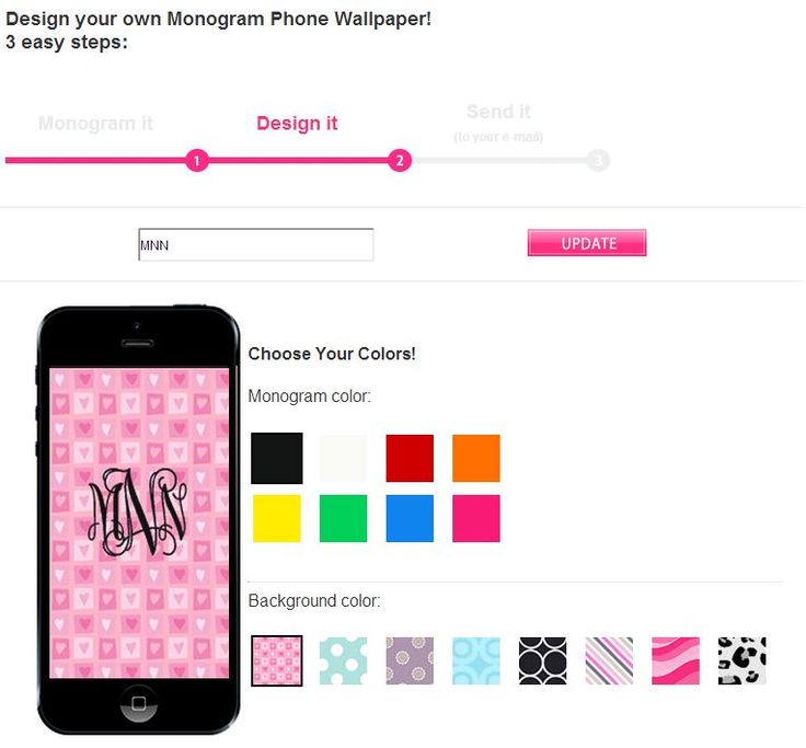 The Mynamenecklace Monogram Wallpaper For Your Phone Tool