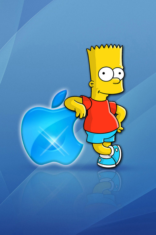 The Simpsons Wallpaper Apple Click Bart Simpson Background