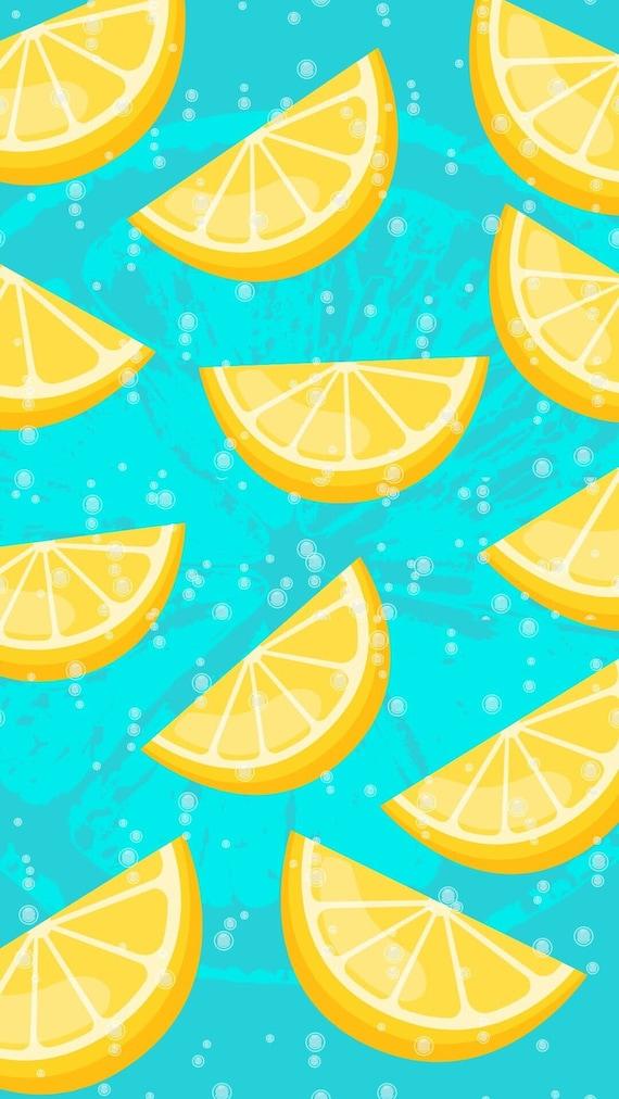 Fresh Lemon Summer Wallpaper Instant