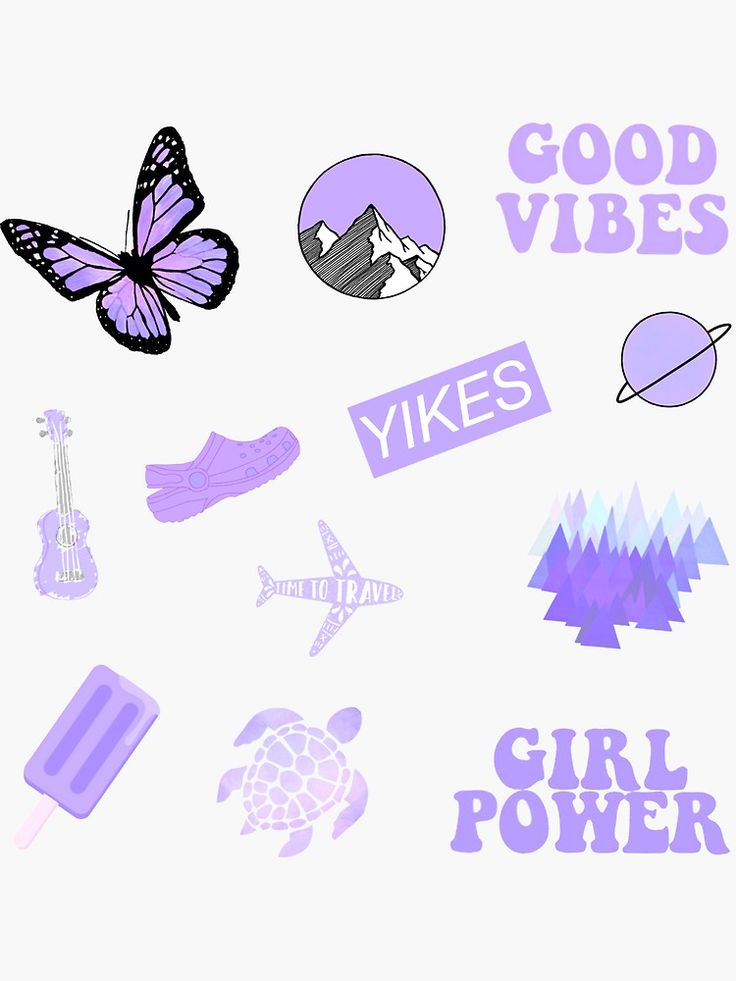 Pastel Purple Pack Sticker By Sifasunny Wallpaper