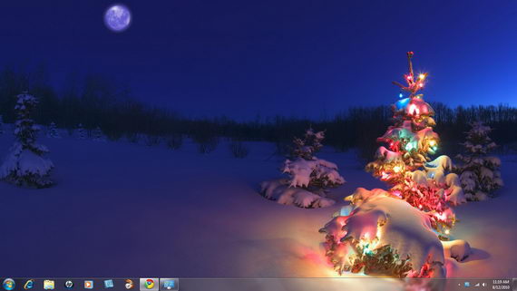 Windows Christmas Theme Holiday Lights