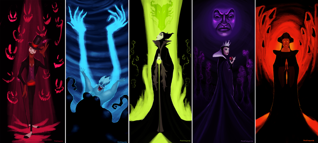 Disney Villains by matthoworth on