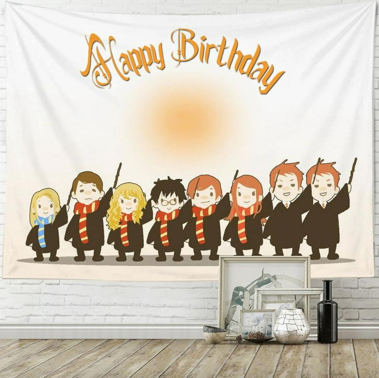 Harry Potter Happy Birthday Background Party Decoration
