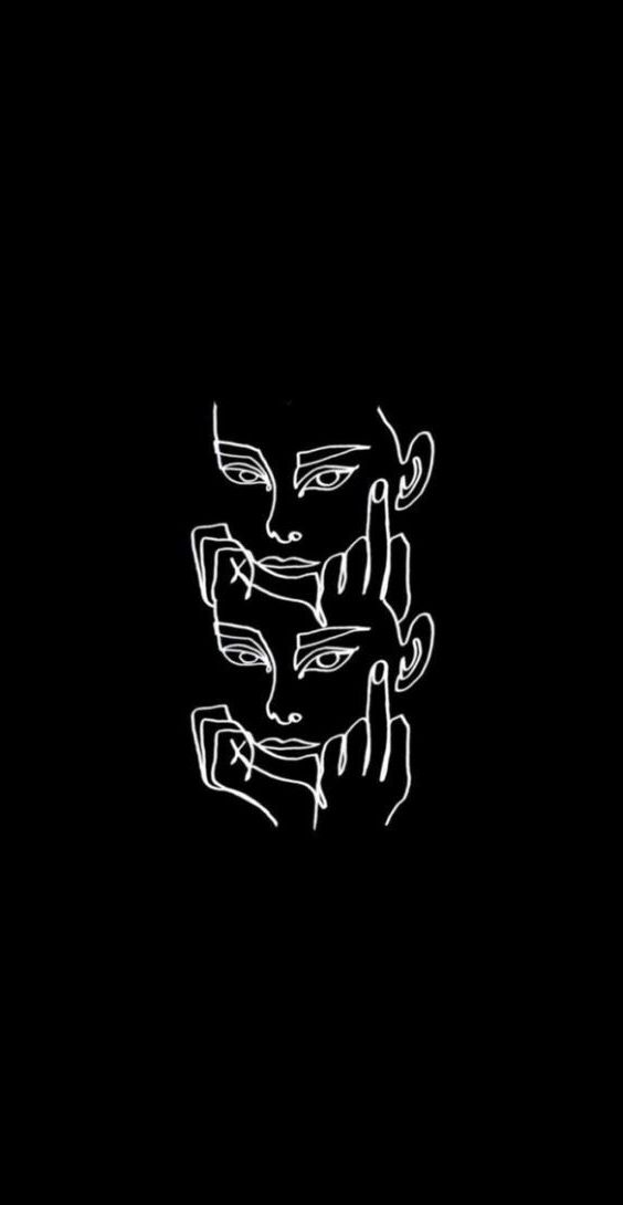 Trippy Dark Aesthetic Wallpaper