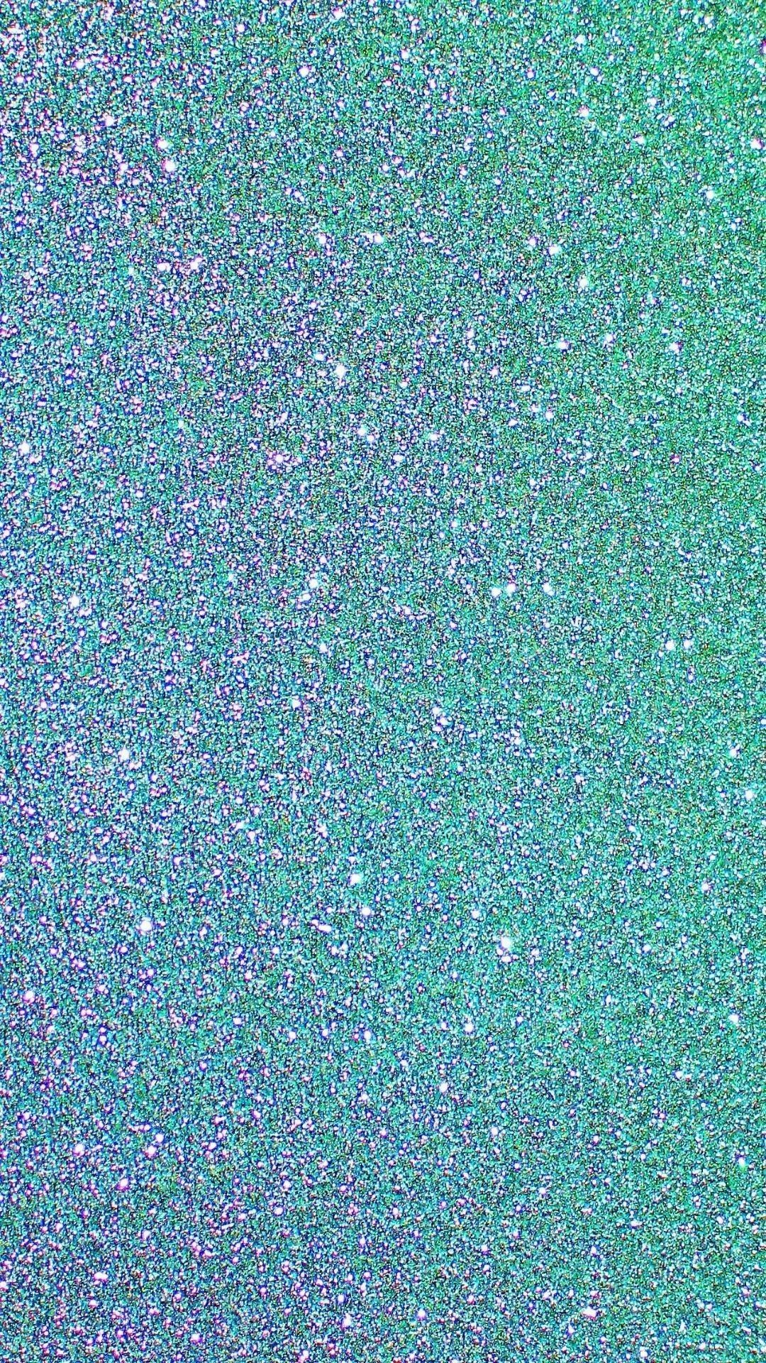 Teal Glitter iPhone Wallpapers on