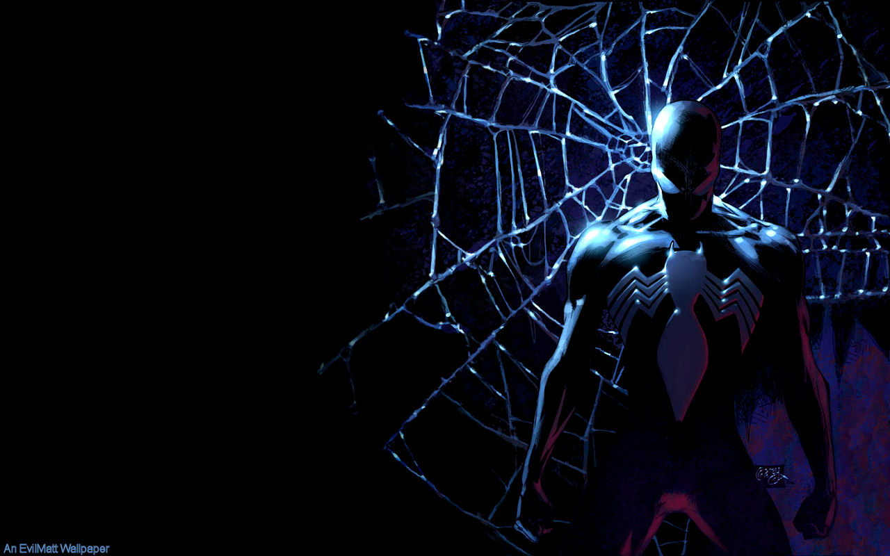 Black Spider Man Web X Wallpaper