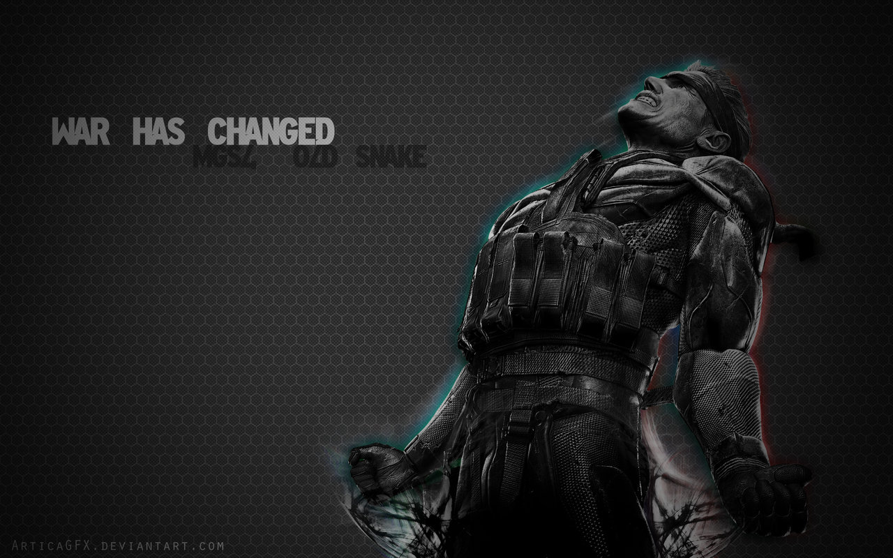Mgs4 Old Snake Wallpaper By Articagfx