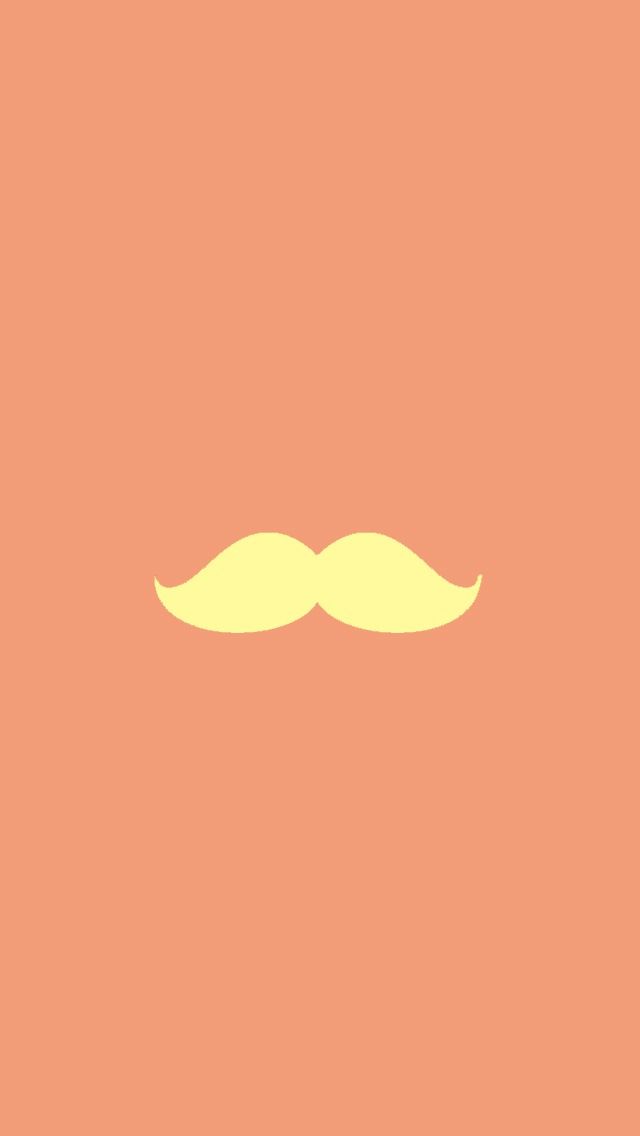 Friggin Cute Mustache Wallpaper For iPhone
