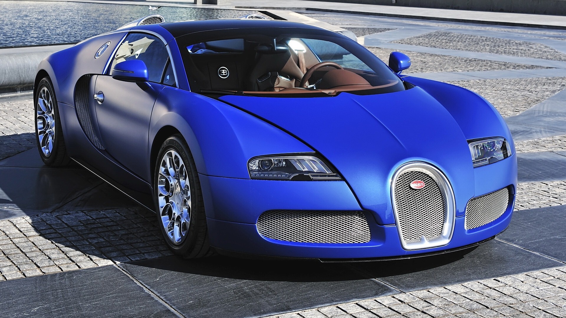 Blue Bugatti Car HD Image Wallpaper