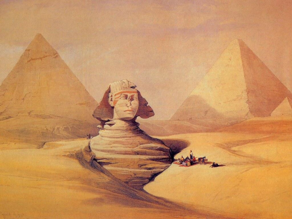 David Roberts Paintings Egypt Art Wallpaper Prints