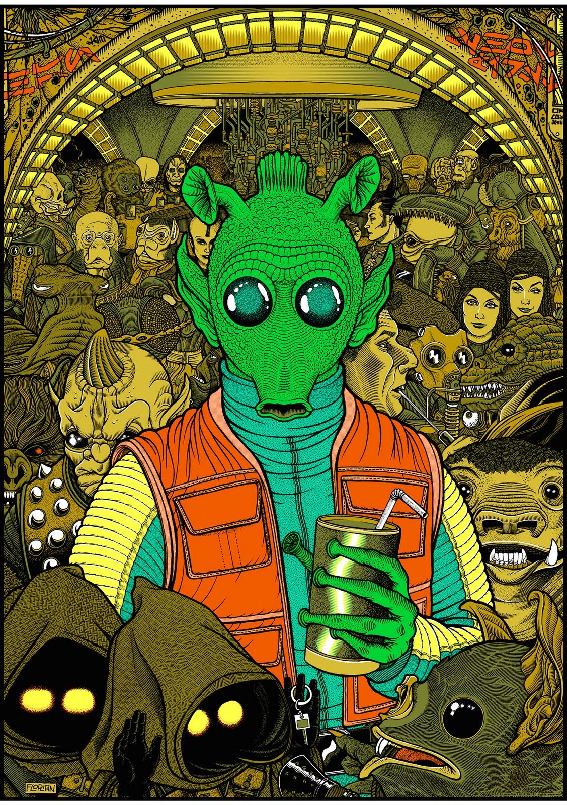 Super Punch Greedo Poster And Wallpaper