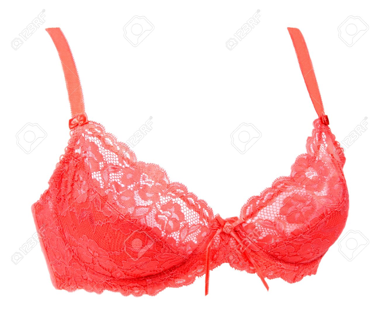 Rose Bra Pledge Insulated On White Background Stock Photo Picture